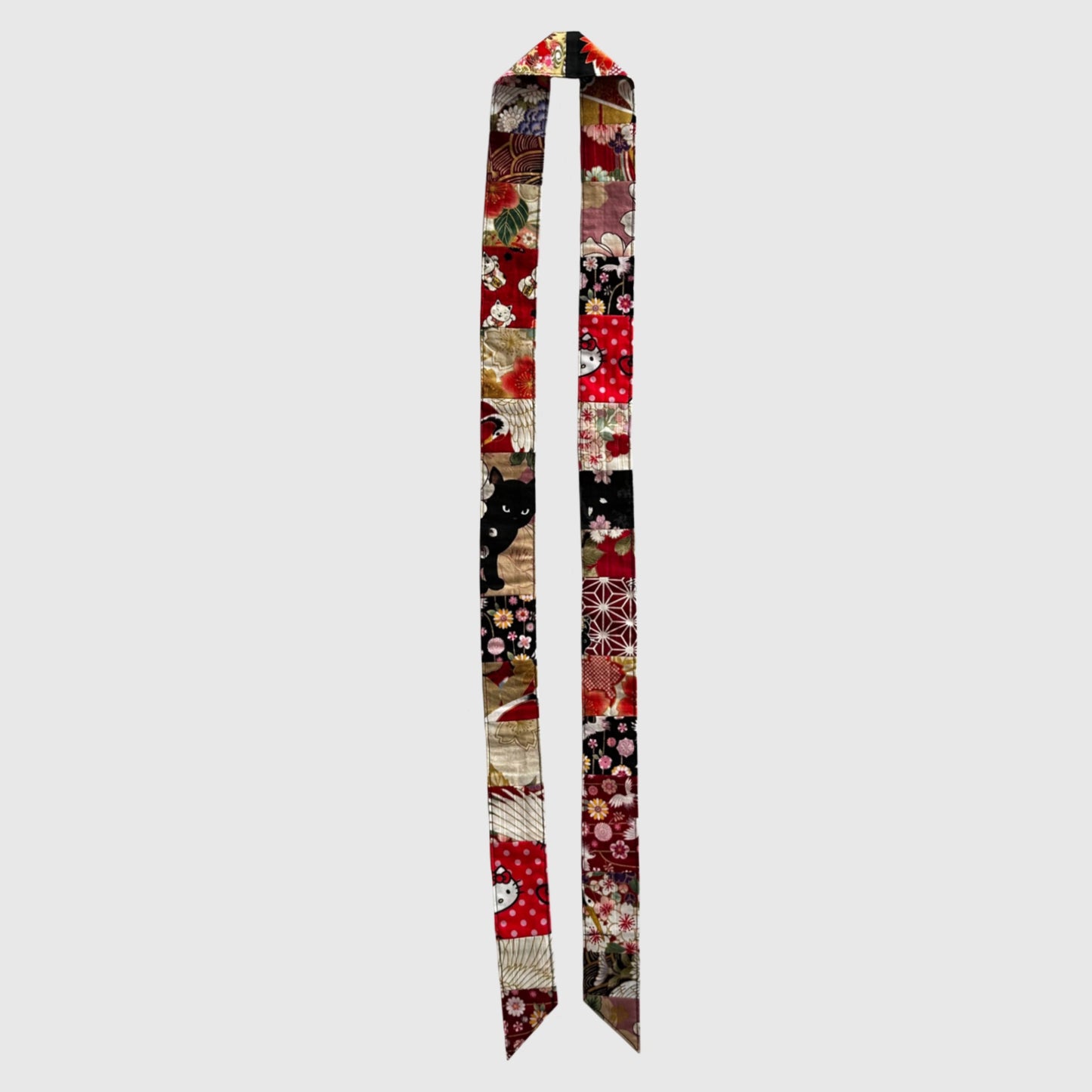 Multi-colored skinny scarf