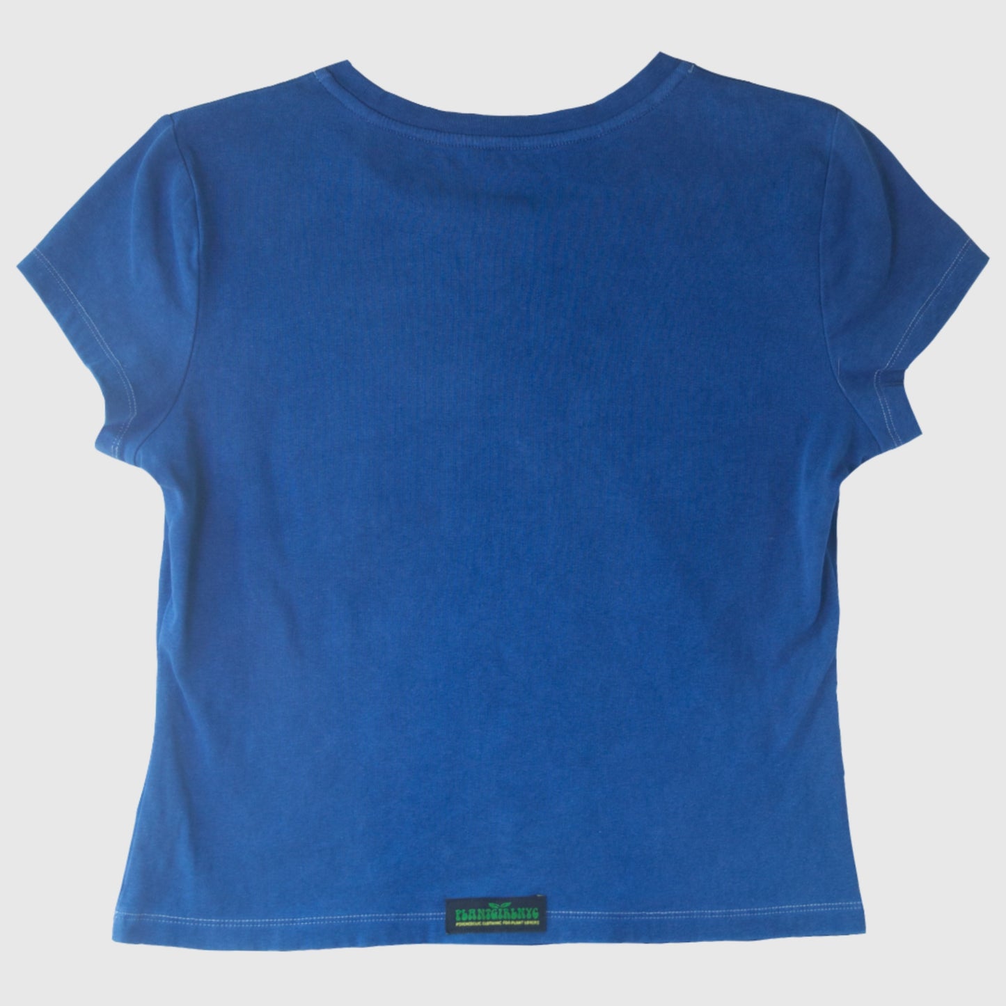Natural Indigo dyed Cat T-Shirt (L)
