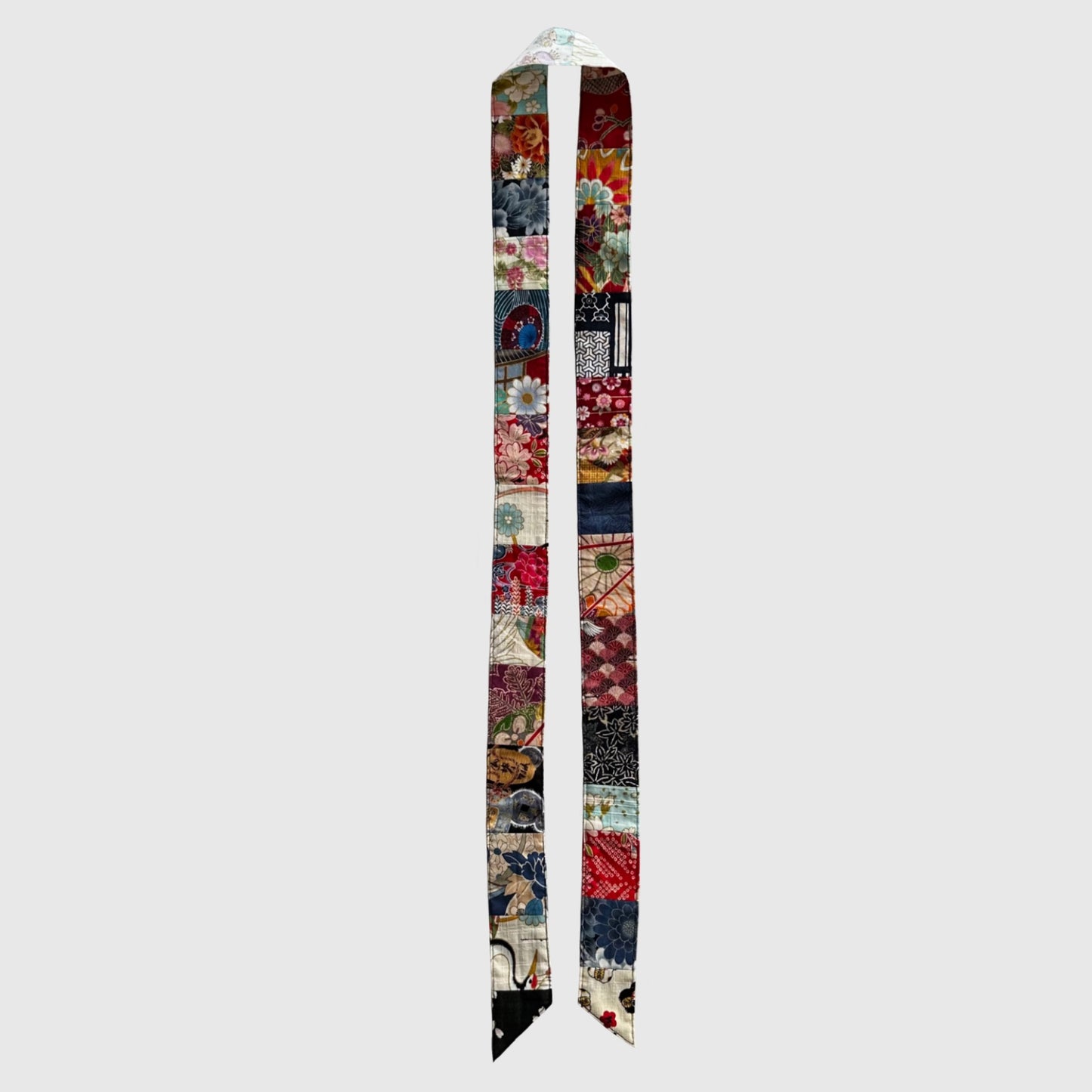 Multi-colored skinny scarf