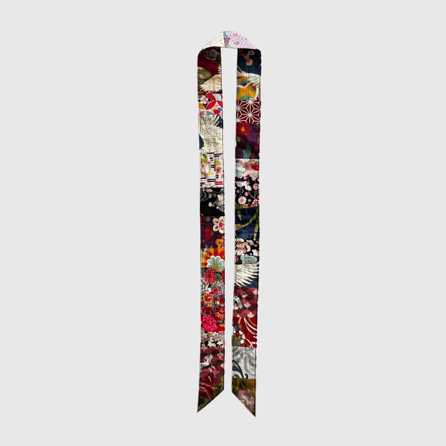 Multi-colored skinny scarf