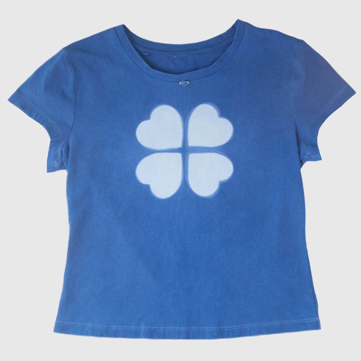 Natural Indigo dyed Clover T-Shirt (M)