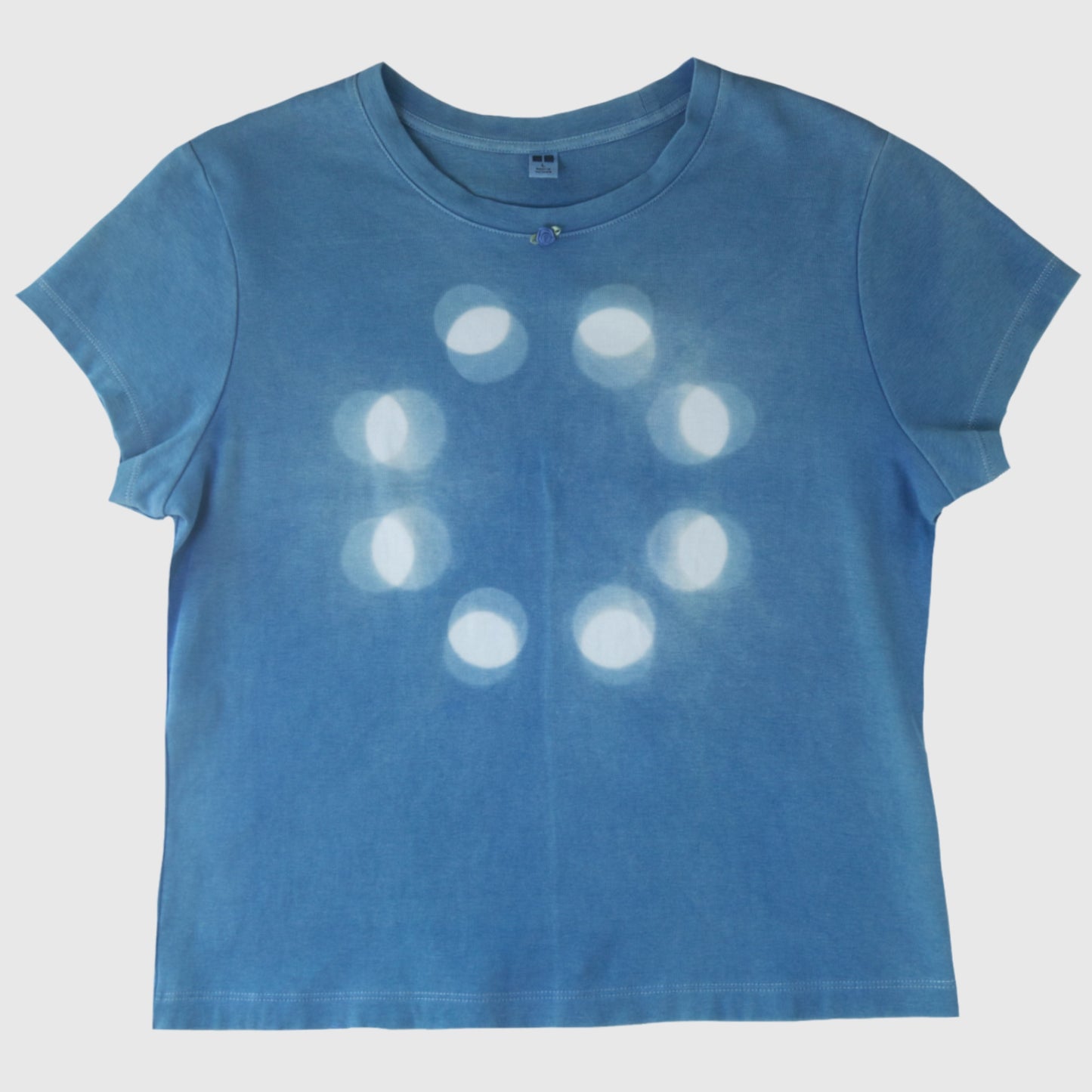 Natural Indigo dyed Blue Moon T-Shirt (L)