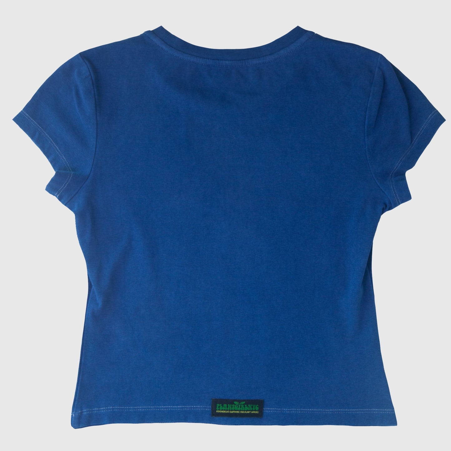 Natural Indigo dyed Cat T-Shirt (XS)