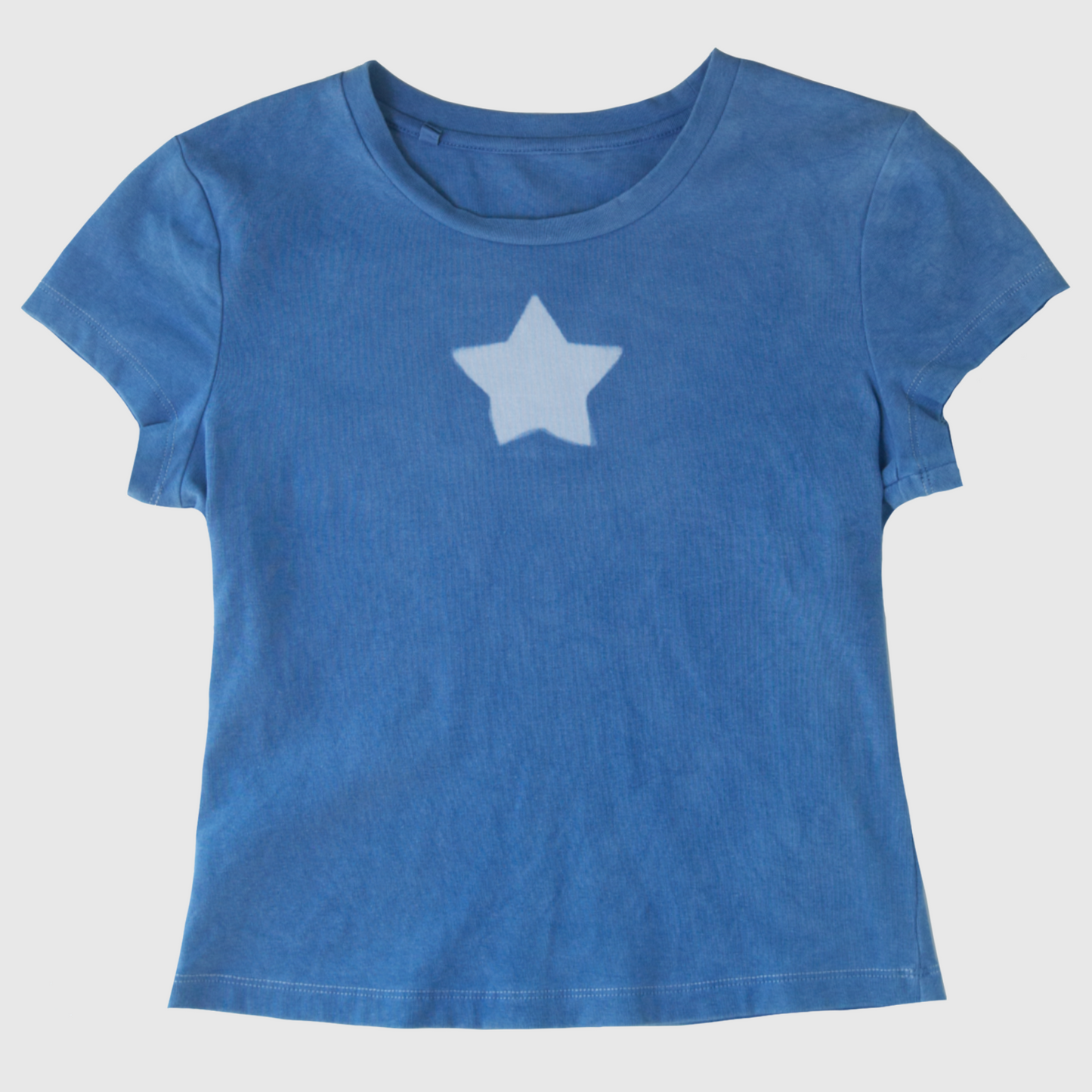 Natural Indigo dyed Star T-Shirt (S)