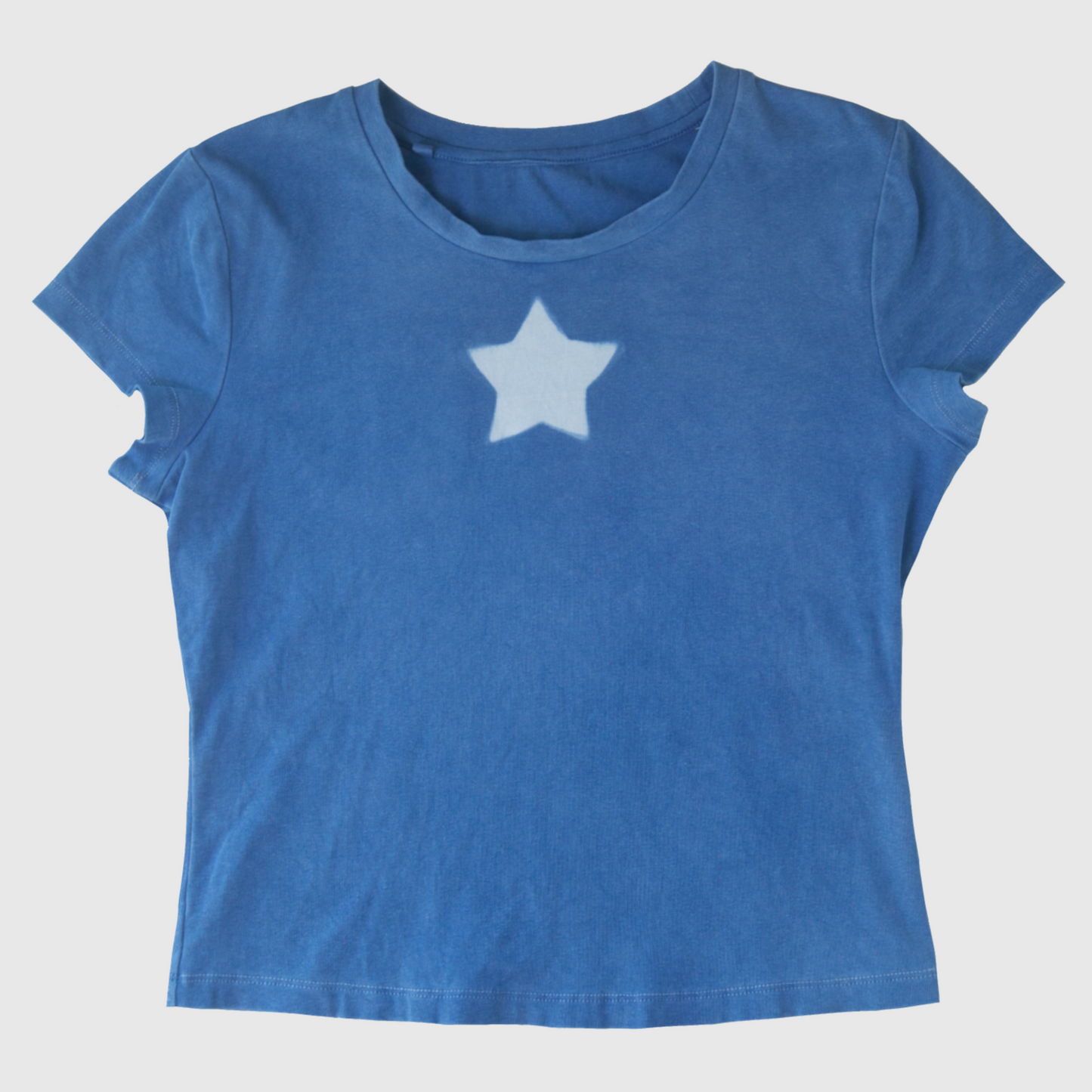 Natural Indigo dyed Star T-Shirt (M)