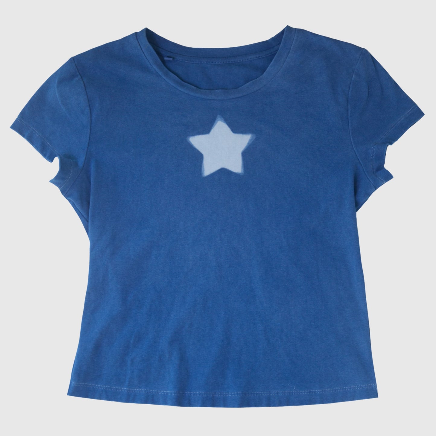 Natural Indigo dyed Star T-Shirt (S)