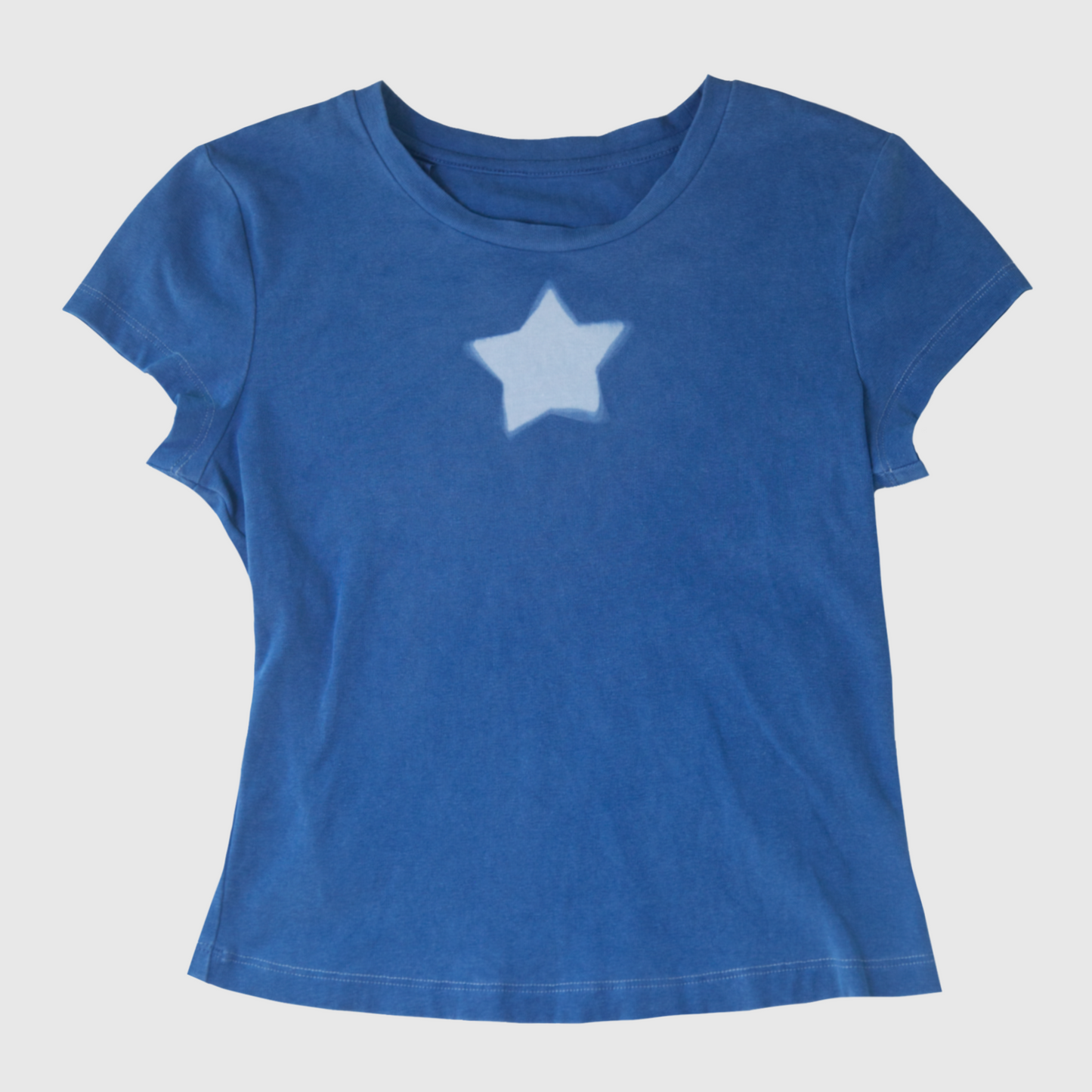 Natural Indigo dyed Star T-Shirt (XS)