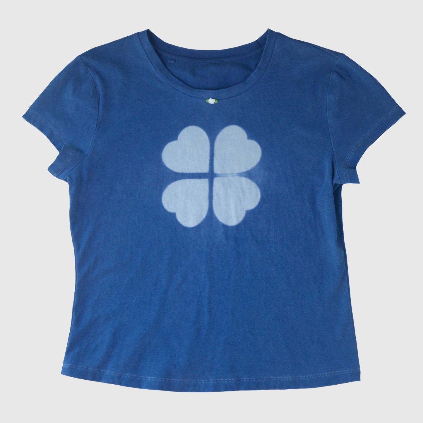 Natural Indigo dyed Clover T-Shirt (L)