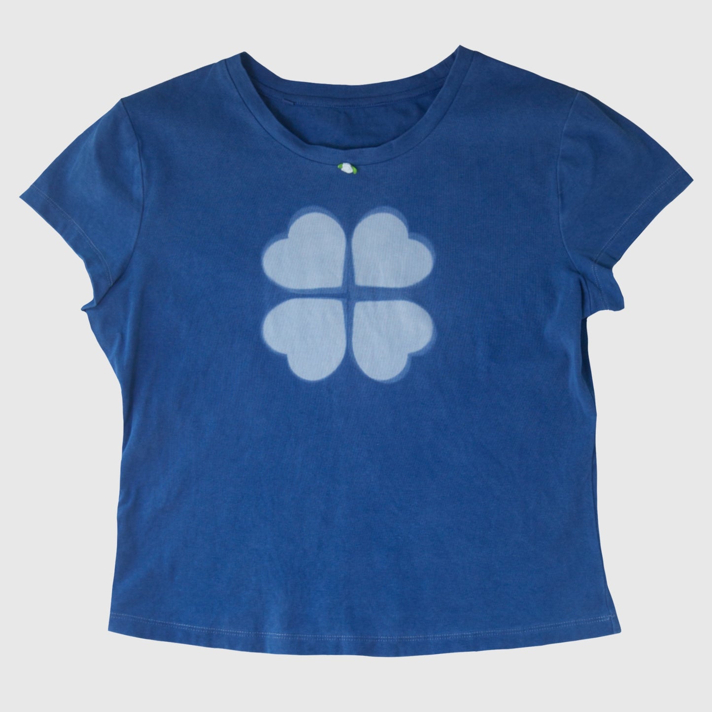 Natural Indigo dyed Clover T-Shirt (L)
