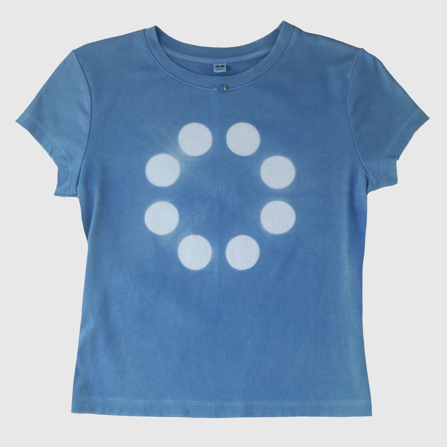 Natural Indigo dyed Blue Moon T-Shirt (S)
