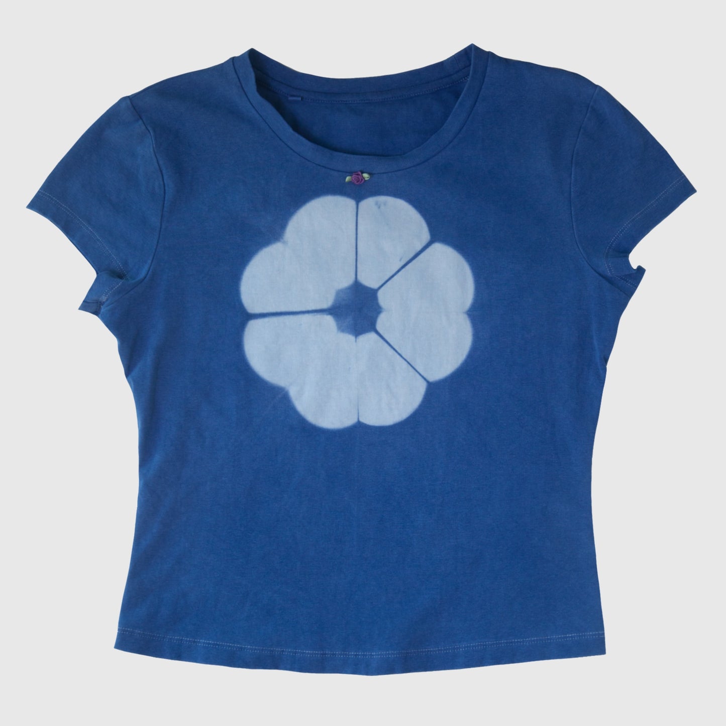 Natural Indigo dyed Blue Moon T-Shirt (S)
