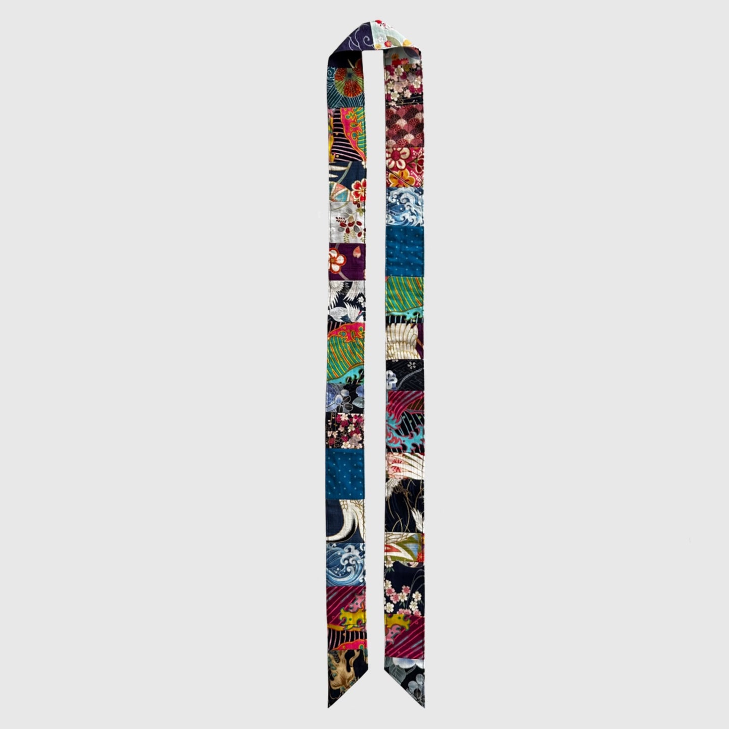 Multi-colored skinny scarf