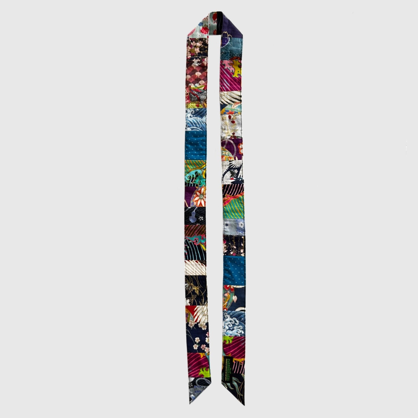 Multi-colored skinny scarf