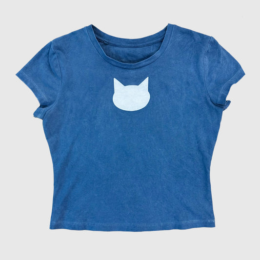 Indigo Cat T-Shirt (M)