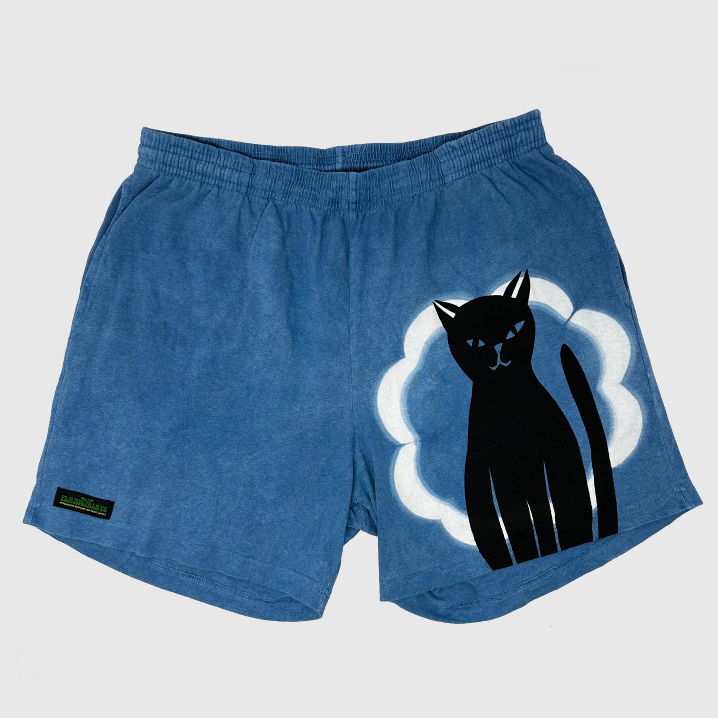 Indigo cat shorts (L)