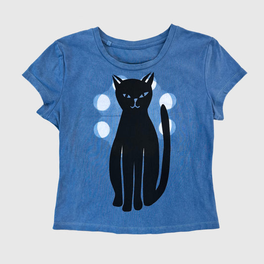 Black Cat Indigo T-Shirt (M)