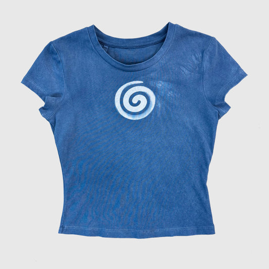 Indigo Spiral T-Shirt (XS)