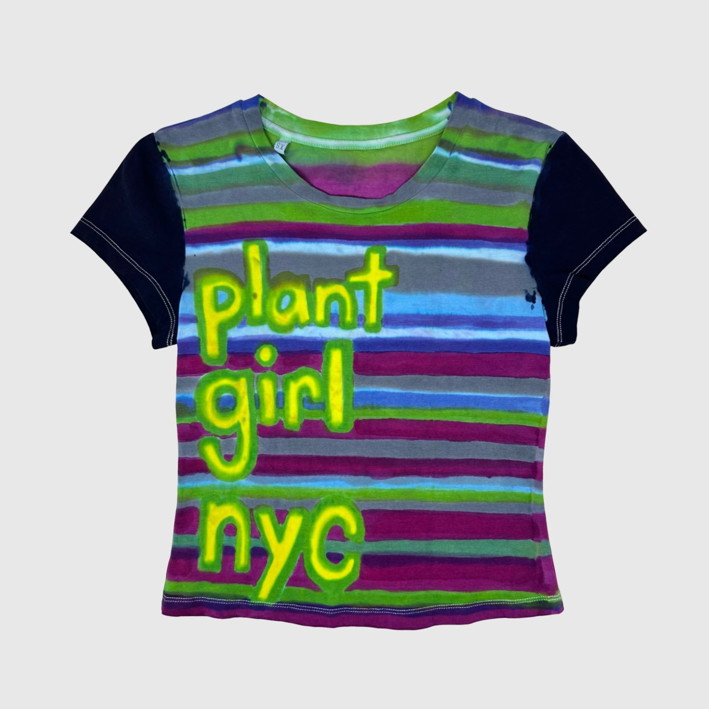 plant girl nyc striped t-shirt (XS)
