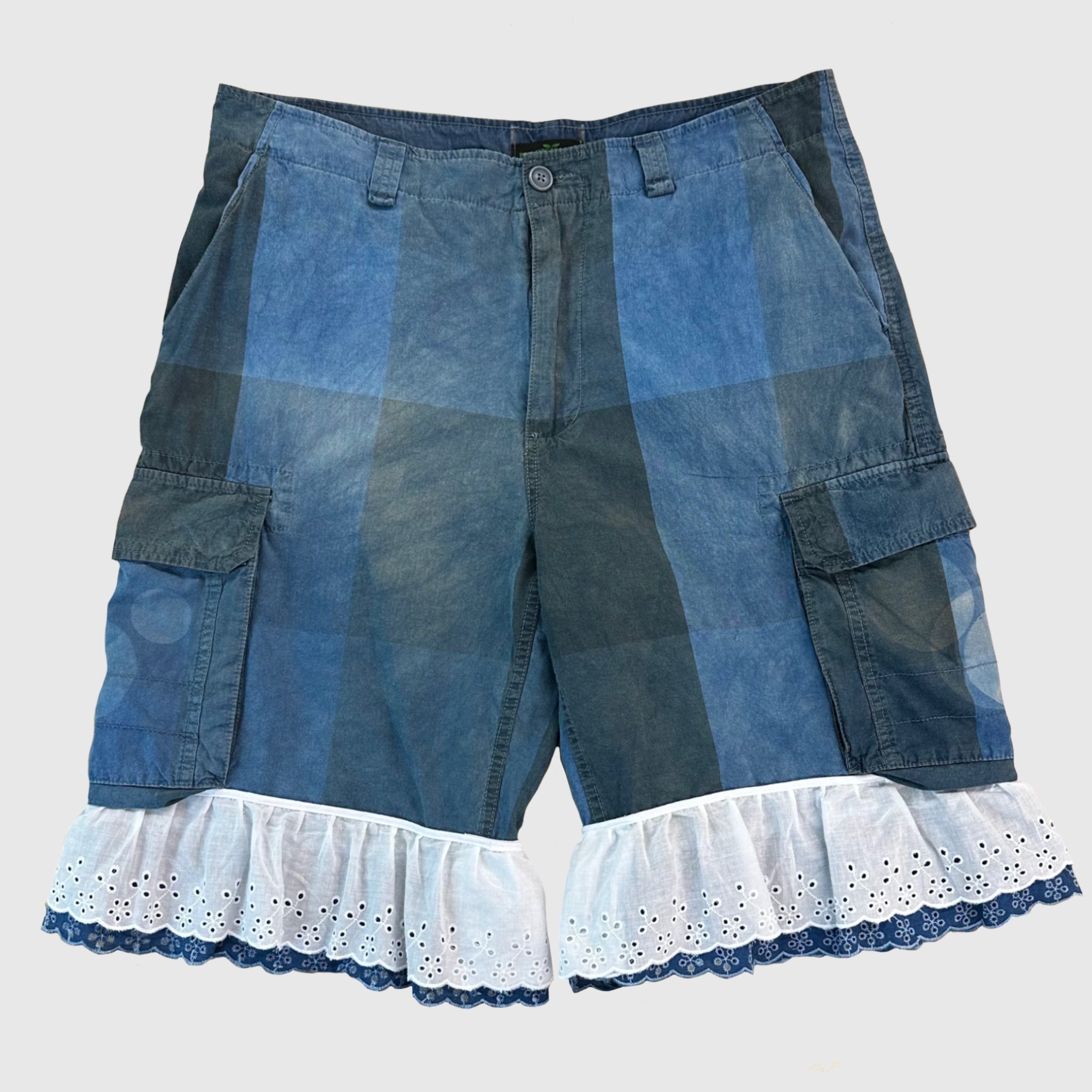 Shops Nwt Jones New York blu/wht plaid shorts