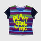 Plant Girl NYC striped t-shirt (L)