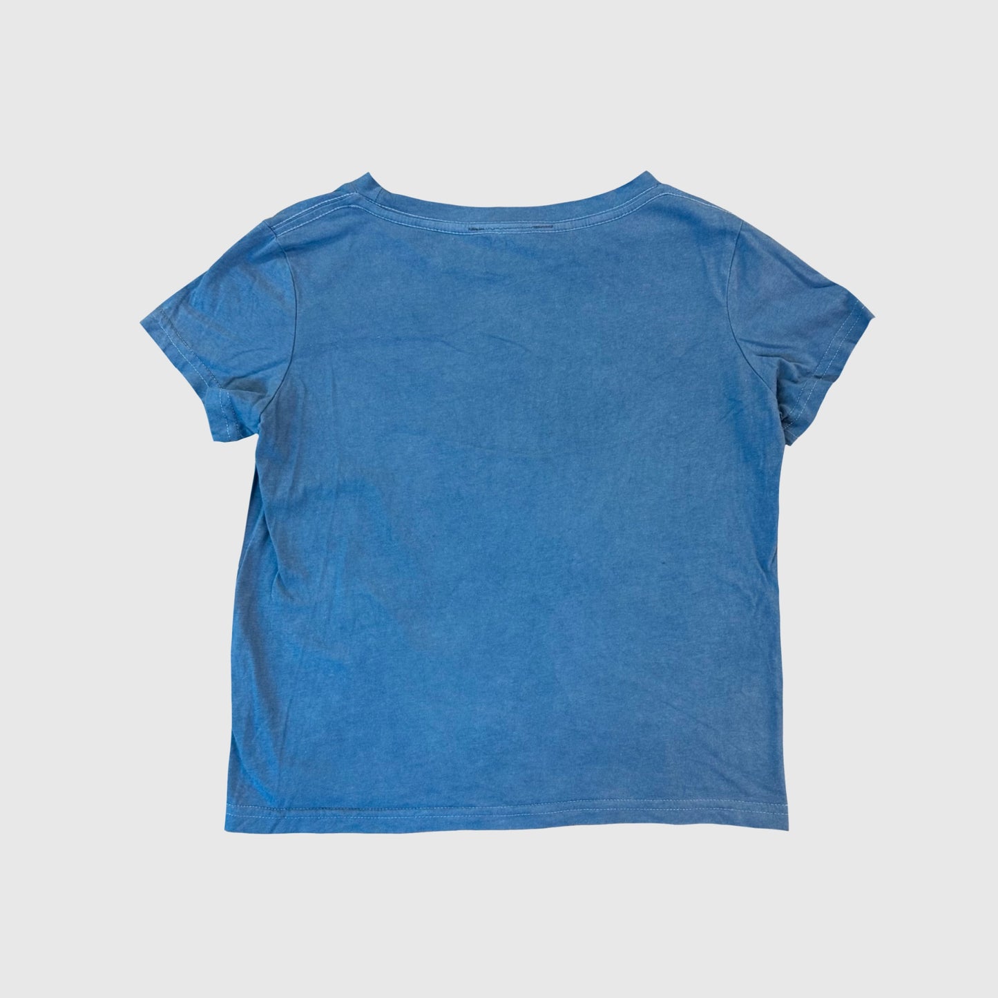 Indigo Boxy Crop tee (S)