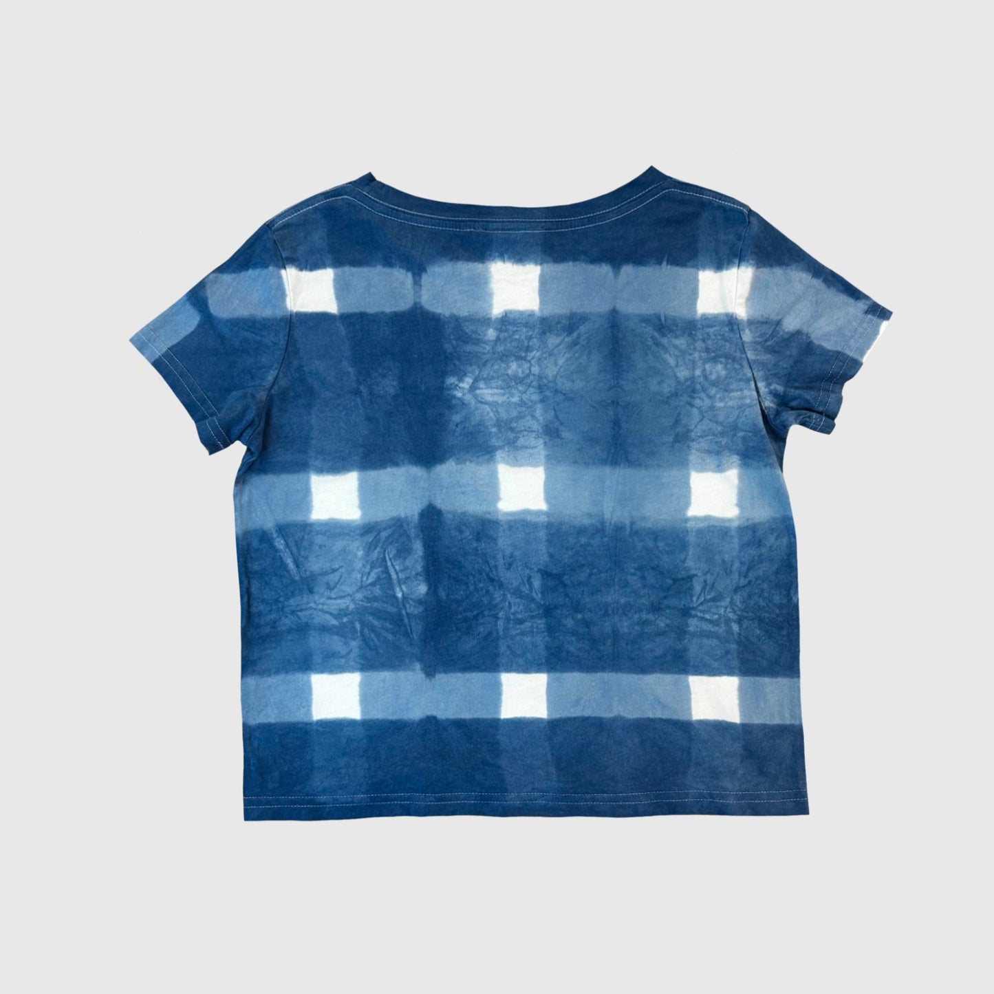 Indigo Boxy Crop tee (S)