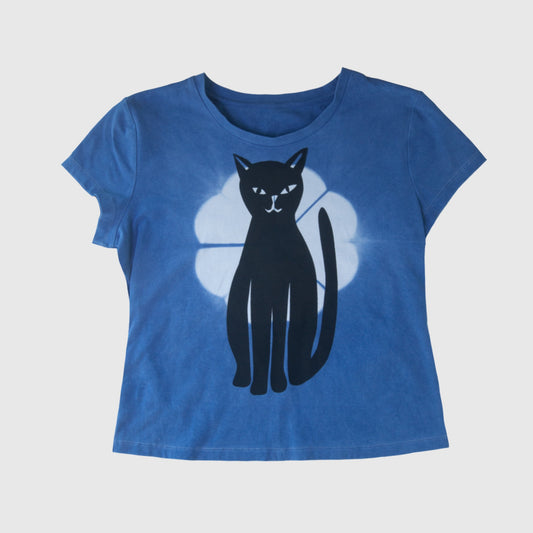 Black Cat Indigo T-Shirt (XL)