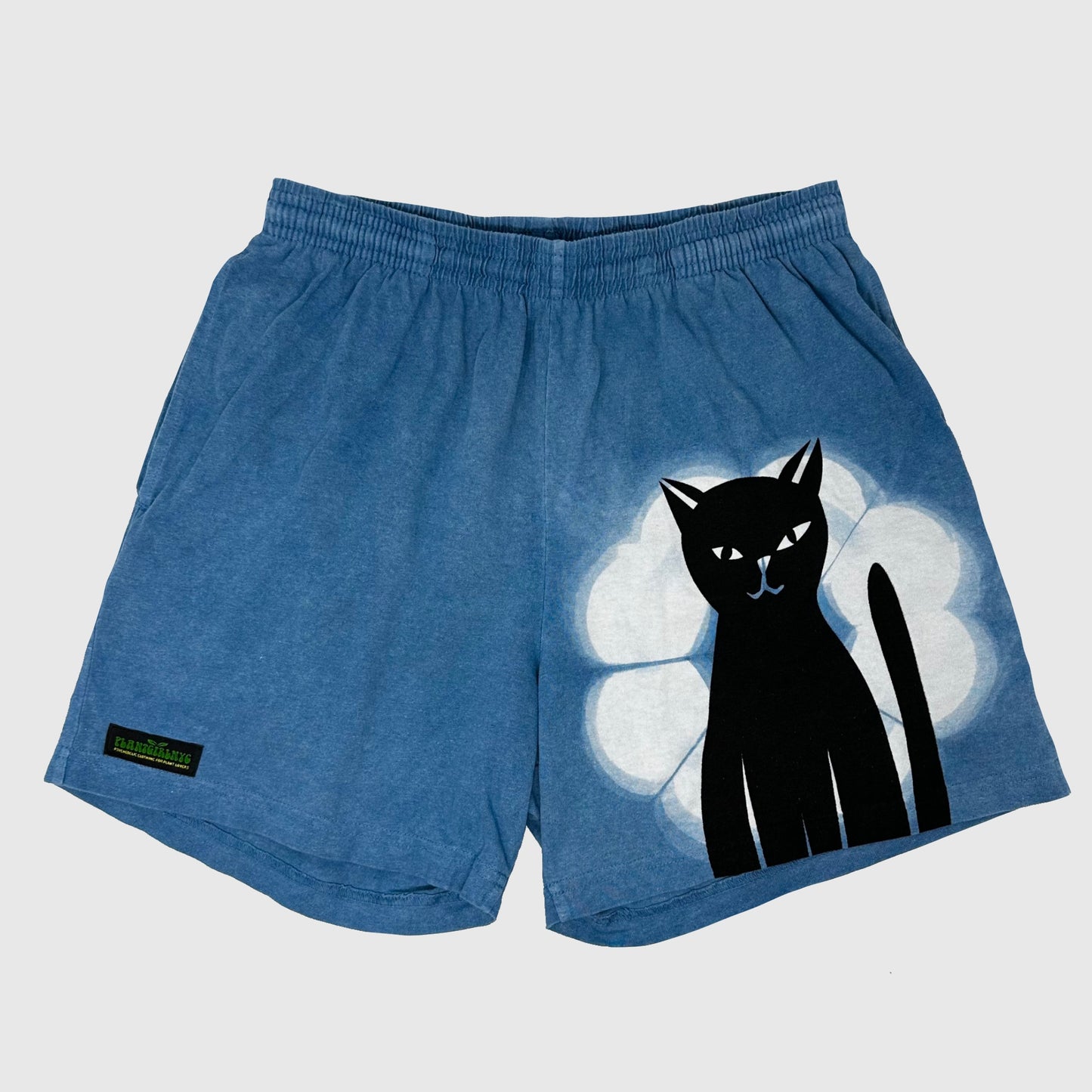 Indigo cat shorts (L)