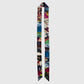 Multi-colored skinny scarf
