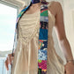 Multi-colored skinny scarf