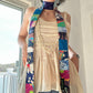 Multi-colored skinny scarf