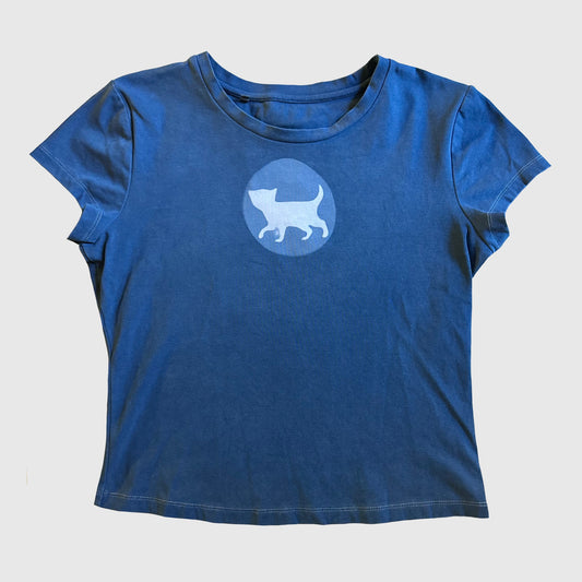 Spotlight Cat Indigo T-Shirt (L)