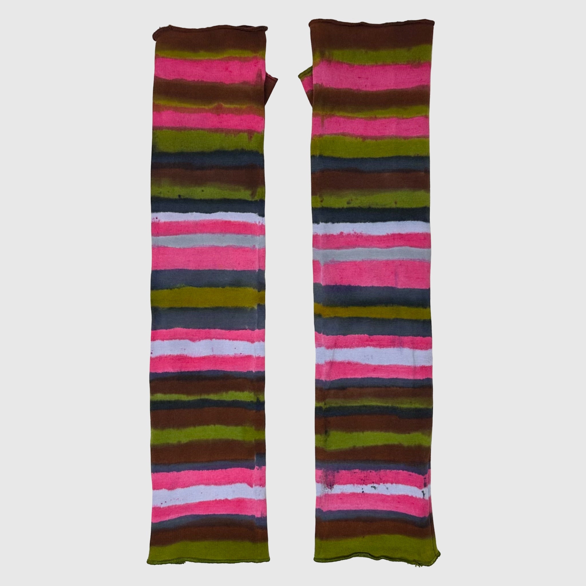 Dyed striped arm warmers – PLANT GIRL NYC