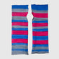 Dyed striped arm warmers