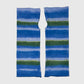 Dyed striped arm warmers