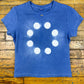 BLUE MOON BLUE indigo baby tee S