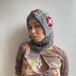 Crochet Balaclava - Beige, Grey, Dandelion