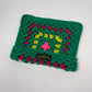 Crochet Cat Hat - Green with Accent Colors