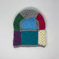Crochet Balaclava - Rainbow with Grey