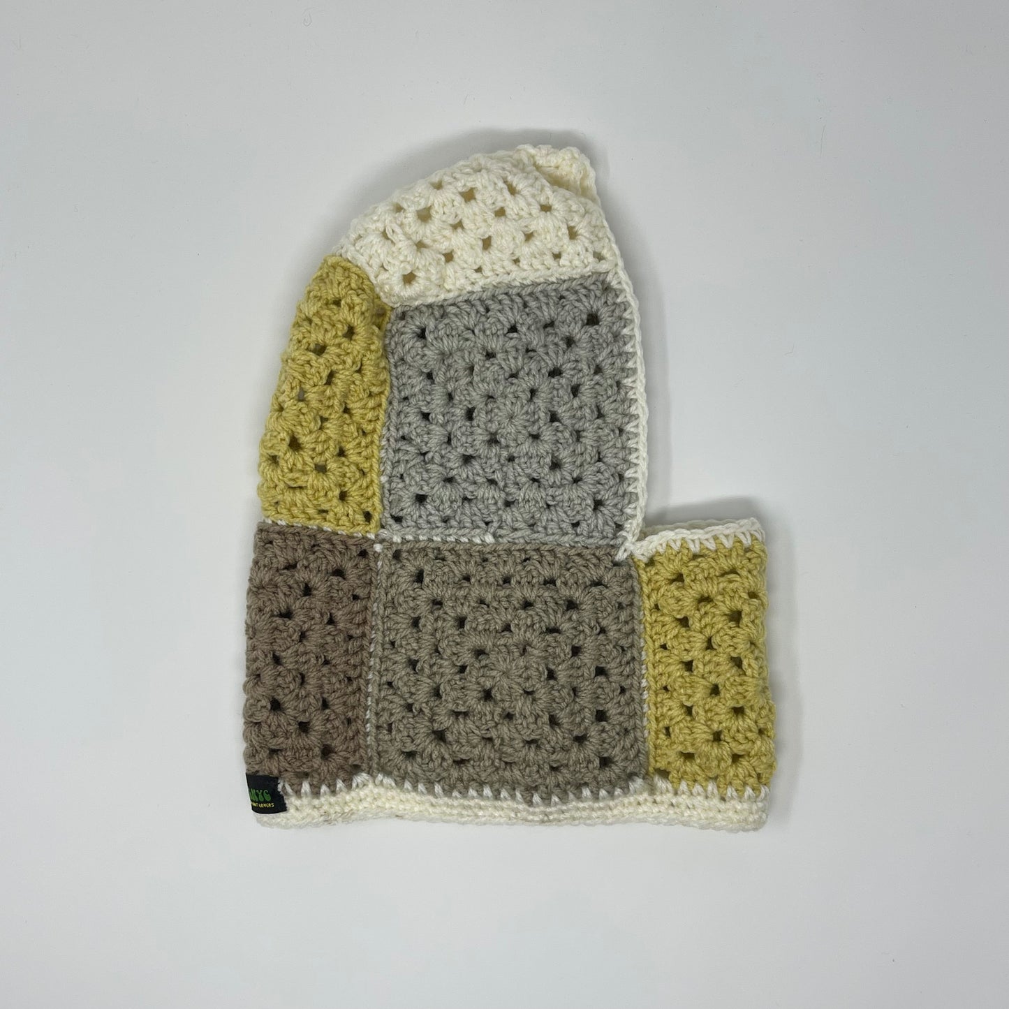 Crochet Balaclava - Beige, Grey, Dandelion