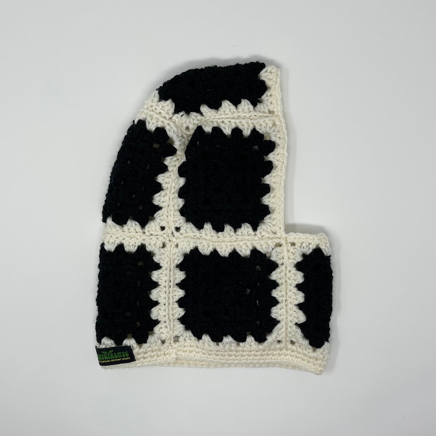 Crochet Balaclava - Black & Ivory
