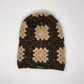 Crochet Balaclava - Mixed Brown and Beige
