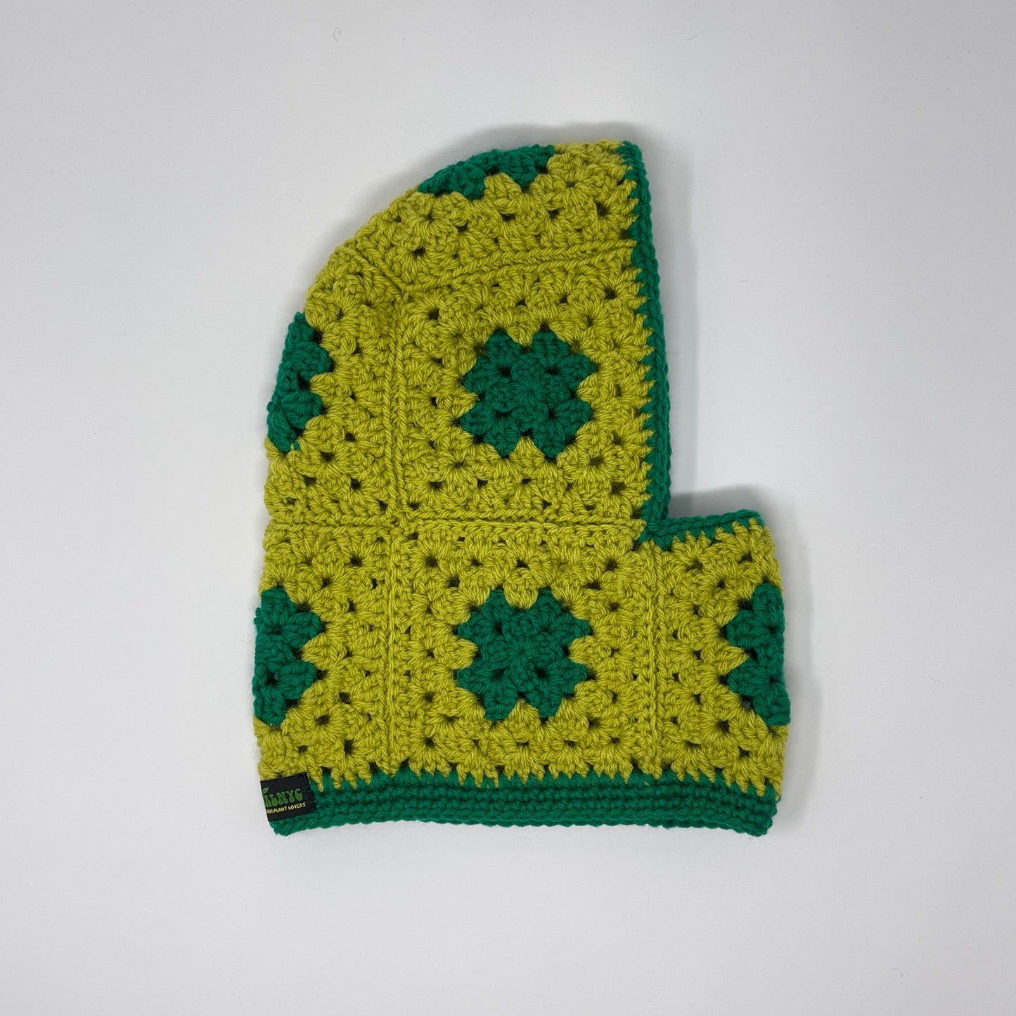 Crochet Balaclava - Lime & Green