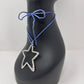 Silver Star Pendant Necklace - Blue